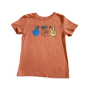 SOLD- Orange Peace Tee, Kid's 4T